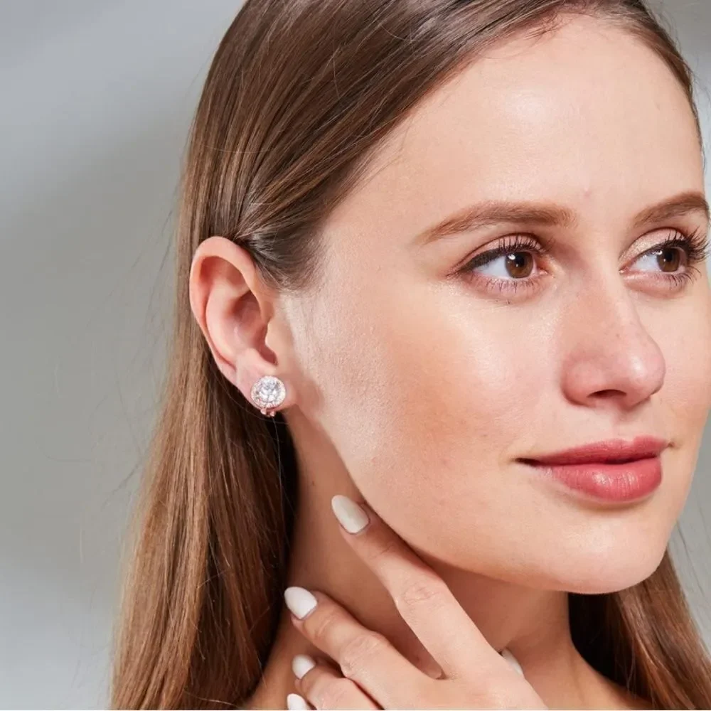 BijouStudios Clip On Earrings rose gold